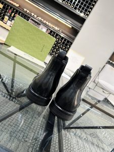 Giày Gucci nam màu đen cổ cao màu đen hàng hiệu cao cấp - Ảnh 7
