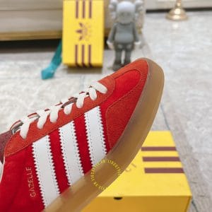 Giày Gucci Sneaker thể thao nam nữ da lộn màu đỏ - Hình ảnh 7