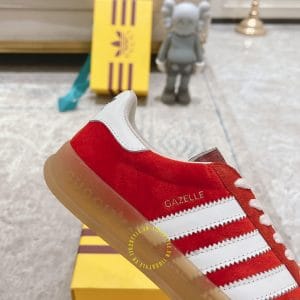 Giày Gucci Sneaker thể thao nam nữ da lộn màu đỏ - Hình ảnh 8