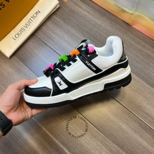 Giày LV Sneakers Louis Vuitton trắng dây lạ hàng hiệu - Ảnh 8