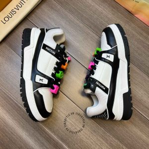 Giày LV Sneakers Louis Vuitton trắng dây lạ hàng hiệu - Ảnh 5