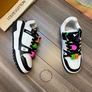 Giày LV Sneakers Louis Vuitton trắng dây lạ hàng hiệu - Ảnh 6