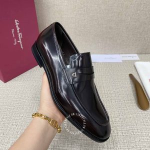 Giày hàng hiệu nam Salvatore Ferragamo màu nâu đen sang trọng - Ảnh 7