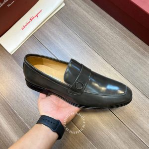 Giày nam hàng hiệu Salvatore Ferragamo logo cạnh cao cấp - Ảnh 7