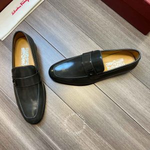 Giày nam hàng hiệu Salvatore Ferragamo logo cạnh cao cấp - Ảnh 6