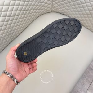 Giày hàng hiệu nam LV Sneakers màu đen phối nâu - Ảnh 8