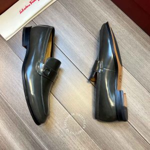 Giày nam hàng hiệu Salvatore Ferragamo logo cạnh cao cấp - Ảnh 5