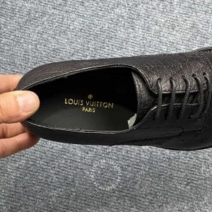 Giày hàng hiệu nam Louis Vuitton da đà điểu màu đen giá tốt - Hình ảnh 7