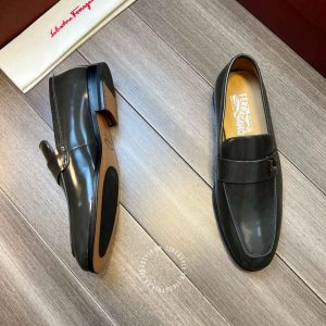 Giày nam hàng hiệu Salvatore Ferragamo logo cạnh cao cấp - Ảnh 3