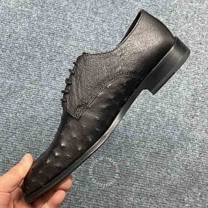 Giày hàng hiệu nam Louis Vuitton da đà điểu màu đen giá tốt - Hình ảnh 5