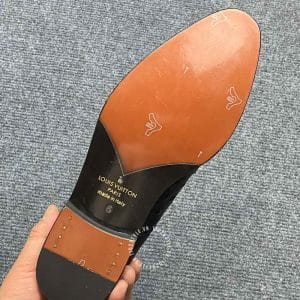 Giày hàng hiệu nam Louis Vuitton da đà điểu màu đen giá tốt - Hình ảnh 9