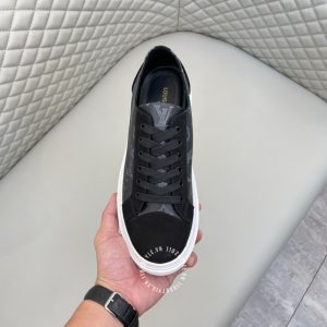 Giày hàng hiệu xách tay LV Sneakers màu đen họa tiết cao cấp - Ảnh 4
