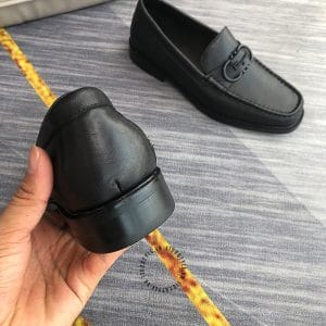 Giày Lười Salvatore Ferragamo nam màu đen logo nổi - Hình ảnh 6