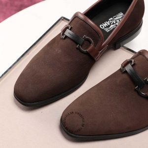 Giày Salvatore Ferragamo  da lộn phiên bản cao cấp - Ảnh 8