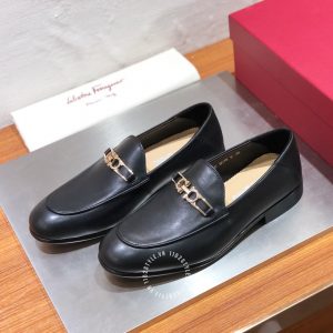 Giày Salvatore Ferragamo nam đế vuông sang trọng - Ảnh 3