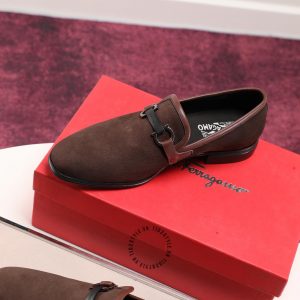 Giày Salvatore Ferragamo  da lộn phiên bản cao cấp - Ảnh 10