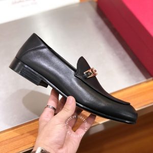 Giày Salvatore Ferragamo nam đế vuông sang trọng - Ảnh 5