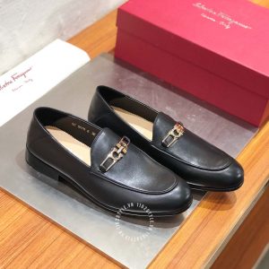 Giày Salvatore Ferragamo nam đế vuông sang trọng - Ảnh 2