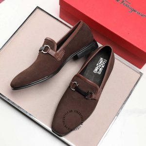 Giày Salvatore Ferragamo  da lộn phiên bản cao cấp - Ảnh 3