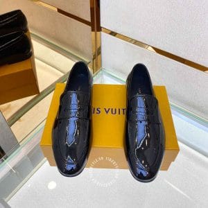 Giày Penny Loafer Louis Vuitton nam đen da bóng hàng hiệu - Ảnh 2