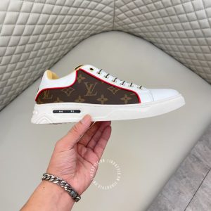 Giày hàng hiệu nam LV Sneakers màu trắng họa tiết Monogram - Ảnh 5