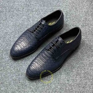 Giày nam hàng hiệu Louis Vuitton da rắn màu xanh than - Hình ảnh 3