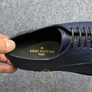 Giày nam hàng hiệu Louis Vuitton da rắn màu xanh than - Hình ảnh 5
