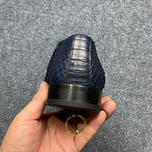 Giày nam hàng hiệu Louis Vuitton da rắn màu xanh than - Hình ảnh 8