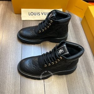 Giày Louis Vuitton Boot Nam Màu Đen Họa Tiết Monogram - Hình ảnh 2
