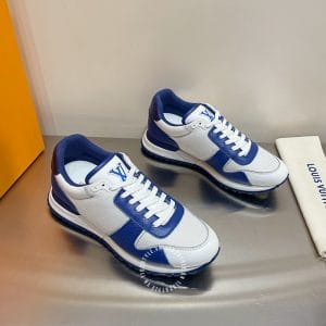 Giày thể thao LV Sneakers nam màu trắng phối xanh dương hot hit - Ảnh 2