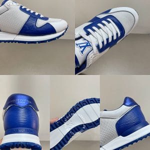 Giày thể thao LV Sneakers nam màu trắng phối xanh dương hot hit - Ảnh 9