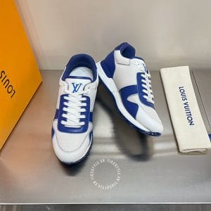 Giày thể thao LV Sneakers nam màu trắng phối xanh dương hot hit - Ảnh 5