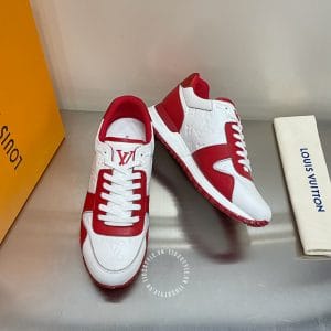 Giày thể thao LV Sneakers màu trắng - đỏ cực nổi bật - Hình ảnh 2