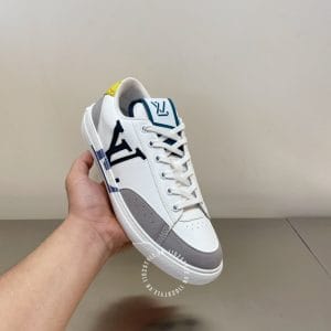 Giày Louis Vuitton sneaker trắng phối màu ghi - Ảnh 6