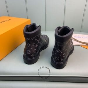 Giày Louis Vuitton cổ cao boot nam màu đen họa tiết monogram - Ảnh 9