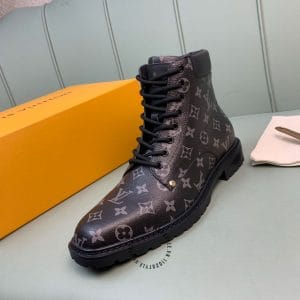 Giày Louis Vuitton cổ cao boot nam màu đen họa tiết monogram - Ảnh 7