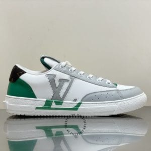 Giày Louis Vuitton hàng hiệu sneaker phối màu trắng ghi xanh - Ảnh 8