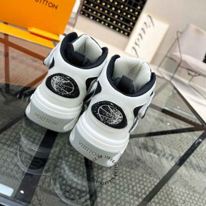 Giày LV Sneakers nam cổ cao kiểu dáng thể thao phối màu đen trắng cực đẹp - Ảnh 9