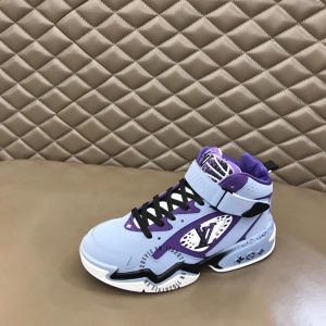 Giày LV Sneakers nam xanh họa tiết nổi độc lạ - Ảnh 6