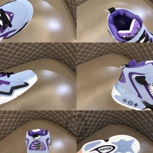 Giày LV Sneakers nam xanh họa tiết nổi độc lạ - Ảnh 8
