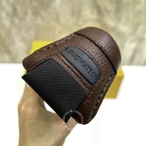 Giày Louis Vuitton nam dáng moca màu nâu đỏ phiên bản cao cấp - Ảnh 9