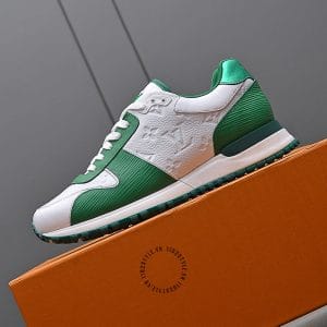 Giày Louis Vuitton Run Away Sneaker trắng phối xanh lá cây hot hit - Hình ảnh 5