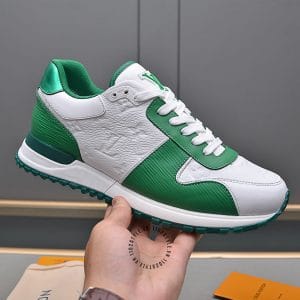 Giày Louis Vuitton Run Away Sneaker trắng phối xanh lá cây hot hit - Hình ảnh 6