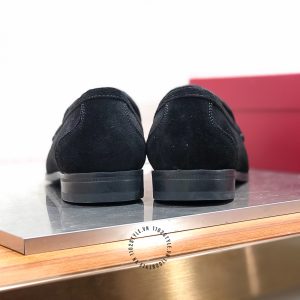 Giày lười cao cấp Salvatore Ferragamo đen da lộn sang trọng - Ảnh 7