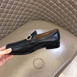 Giày lười Salvatore Ferragamo nam logo kim loại cao cấp - Hình ảnh 6