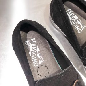 Giày lười cao cấp Salvatore Ferragamo đen da lộn sang trọng - Ảnh 4