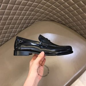 Giày lười hàng hiệu Salvatore Ferragamo màu đen da bóng - Ảnh 7