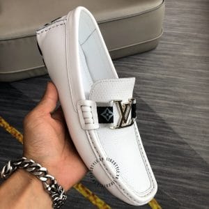 Giày lười Louis Vuitton nam like auth màu trắng nổi bật giá ưu đãi - Ảnh 6