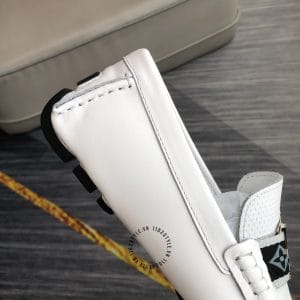 Giày lười Louis Vuitton nam like auth màu trắng nổi bật giá ưu đãi - Ảnh 7