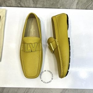Giày Moca Louis Vuitton nam màu vàng trẻ trung năng động - Hình ảnh 8